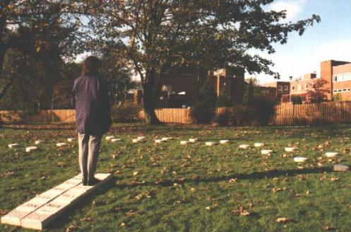 [ A custom-made brick Human Sundial 'kit' ]