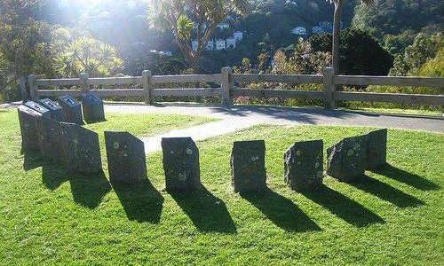 [ Another well-known granite 'Human Sundial' layout ]